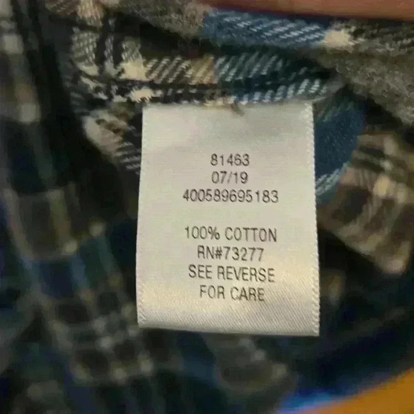 Blue Plaid Flannel - Picture 6 of 7